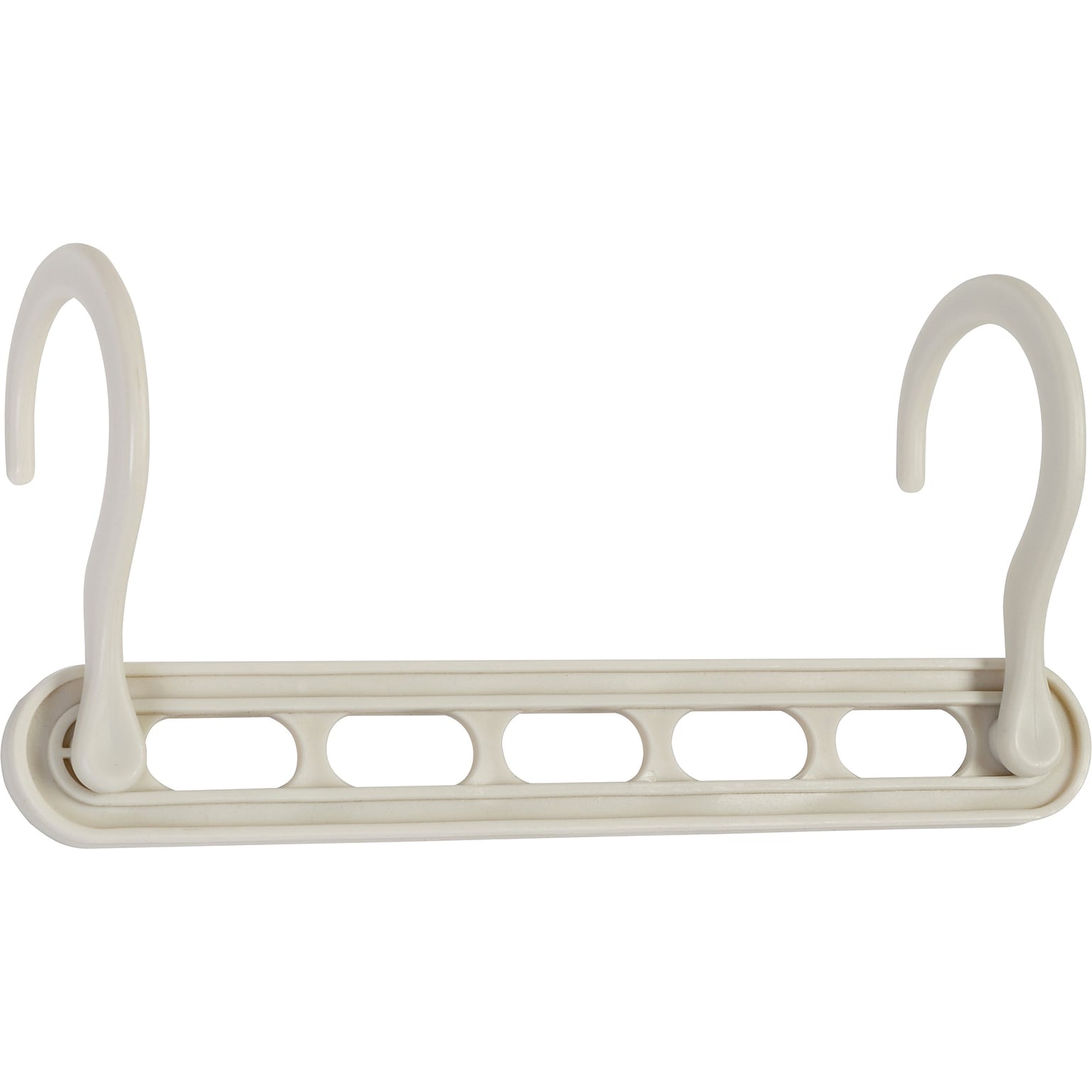 Honey-Can-Do Plastic Cascading Collapsible Hanger, White, 20/Pack (HNG-09214)