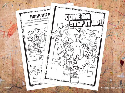 bendon Sonic Jumbo Coloring Book (61314)