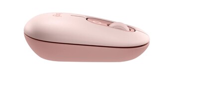 Logitech POP Icon Wireless Keyboard and Optical Mouse Combo, Rose and Off-White (920-013105)