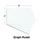 Staples™ 4" x 6" Index Card, Graph Ruled, White, 100/Pack (TR50997)