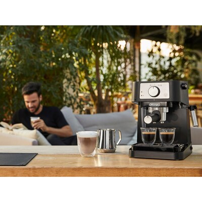 De'Longhi Stilosa 2-Cups Steam Espresso Machine, Black (EC260BK)