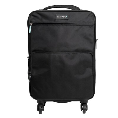 Scapade AirSlim Suitcase, 4-Wheeled Spinner, Black (SCAPSARFO)