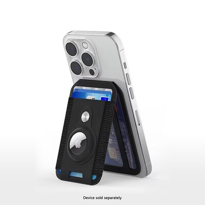 SaharaCase AirTag Wallet Bluetooth Tracker Holder, Scorpion Black (CP00712)