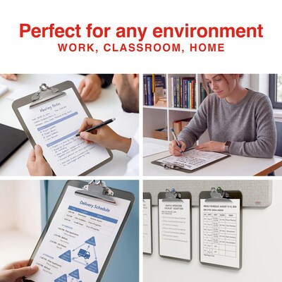 Staples Plastic Clipboard, Smoke, Letter Size – Durable Office Clipboard