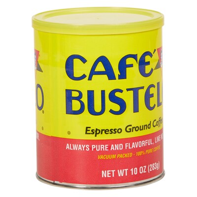 Café Bustelo Espresso Ground Coffee, Espresso Roast, 10 oz., Each (SMU00610/00050)
