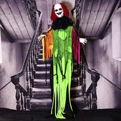 Haunted Hill Farm Life-Size Animatronic Clown (HHCLOWN-17FLSA)