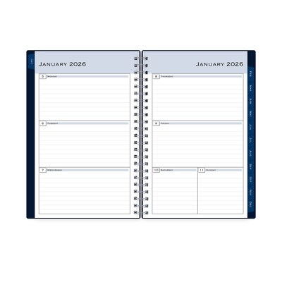 2026 Blue Sky Passages/Solid Navy 5 x 8 Weekly & Monthly Personal Planner (148657-26)