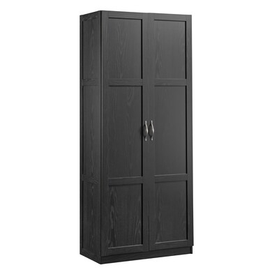 Sauder Select 71H Storage Cabinet with 4 Shelves, Black (433933)