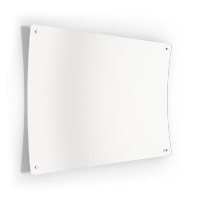 TRU RED™ Ergonomic Curved Magnetic Glass Dry-Erase Whiteboard, 4 x 3 (TR62094)