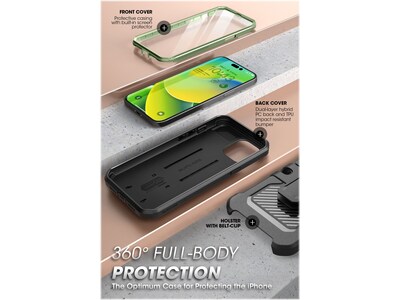 SUPCASE Unicorn Beetle PRO Dark Green Rugged Case for iPhone 14 Pro Max (SUP-iPhone2022Pro-6.7-UBPro-SP-Guldan)
