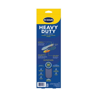 Dr. Scholls Pain Relief Orthotic Heavy Duty Support Insoles, Men Sizes 8-14, Pair (DSC59048) (DSC59