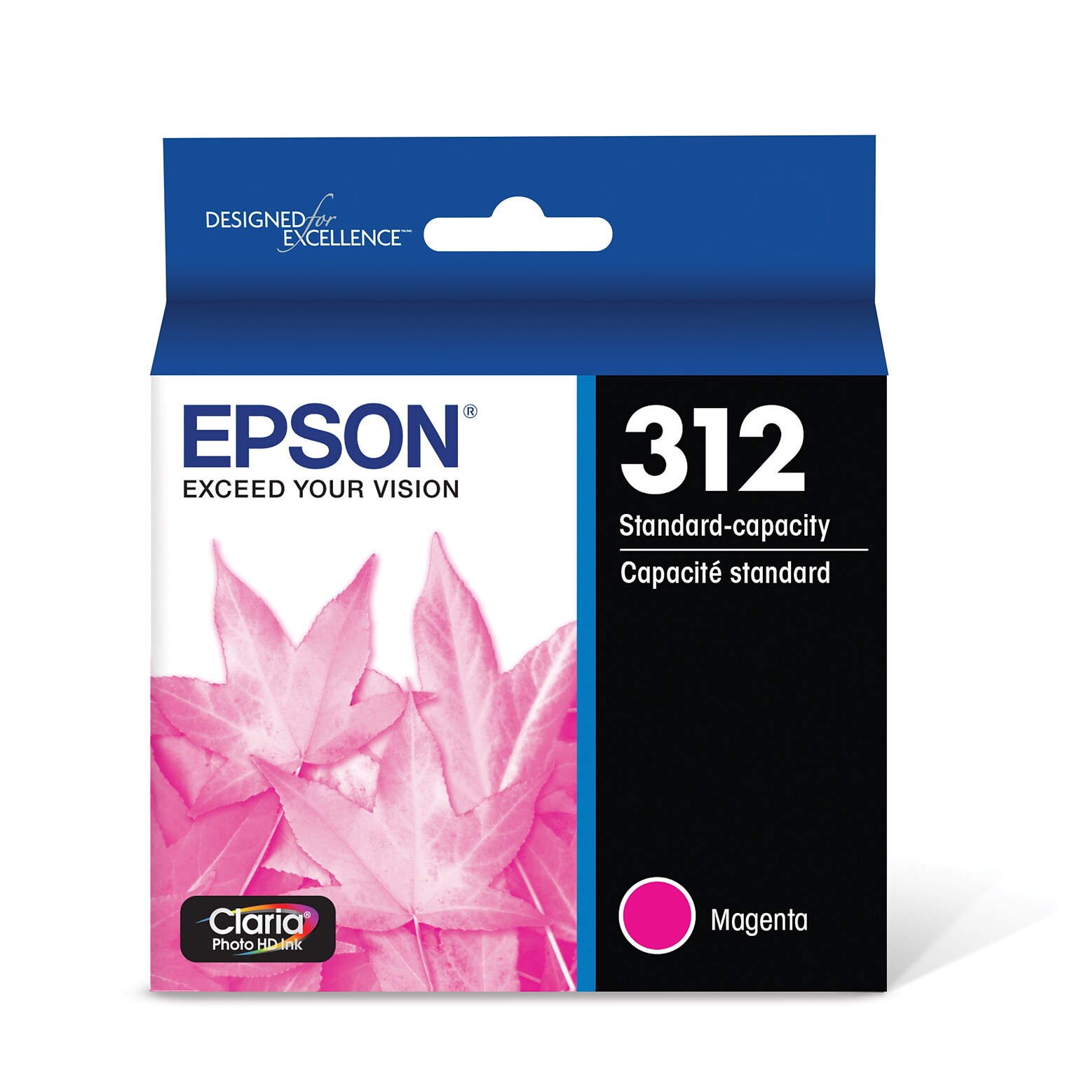 Epson T312 Magenta Ink Cartridge, Standard Yield