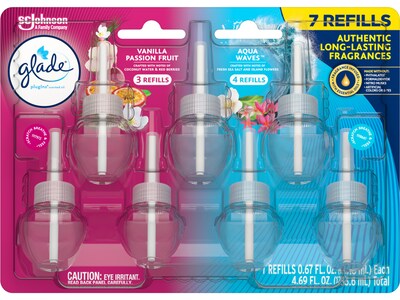 Glade PlugIns Scented Oil Refills, Assorted Scents, 0.67 Fl. Oz