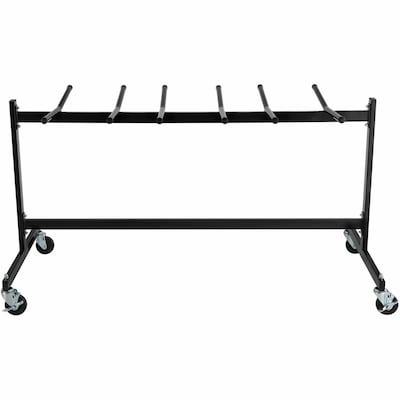 Lorell Steel Folding Chair Trolley, 30.8 x 35.8 x 68, Black (LLR62521)