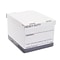 Staples Heavy Duty File Box, Lift Off Lid, Letter/Legal, White/Gray, 4/Carton (TR59218)