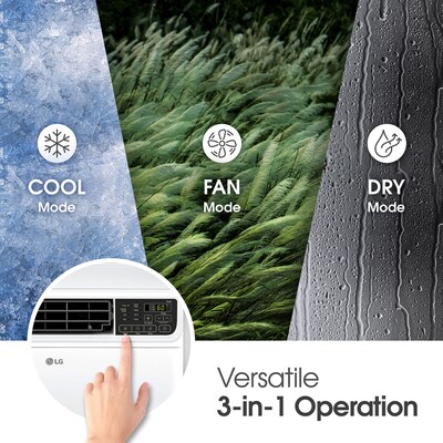 LG 115-Volt 12,000 BTU Window Air Conditioner with Remote, Wi-Fi Enabled, White (LW1224IVSM)