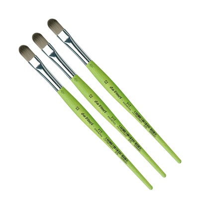 da Vinci FIT Synthetics Acrylic & Tempera Student Filbert Brush, 3 /Pack (DVXVA37512-3)