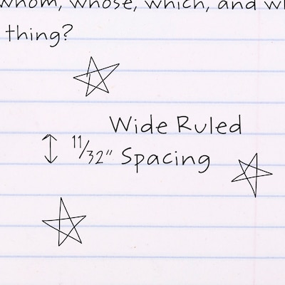 Mead 1-Subject Composition Notebooks, 9.75" x 7.5", Wide Ruled, 100 Sheets, Black (09910)