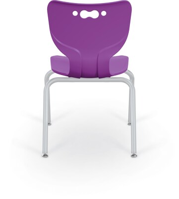 MooreCo 14 Hierarchy Student Chair with 4 Legs, Purple/Platinum Base (703673562560)