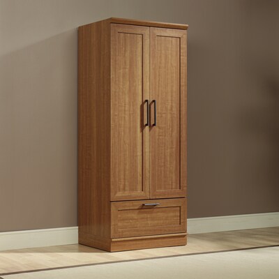 Sauder HomePlus 71" H Storage Armoire with 1 Shelves Sienna Oak Finish finish (411802)