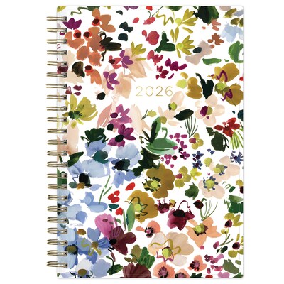2026 Blue Sky Kelly Ventura Gardens 5 x 8 Calendar Year Weekly & Monthly Planner, Plastic Cover, Multicolored (153065)