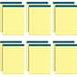 TOPS Docket Notepads, 8.5" x 11.75", Wide Ruled, Canary, 50 Sheets/Pad, 12 Pads/Pack (TOP63400)