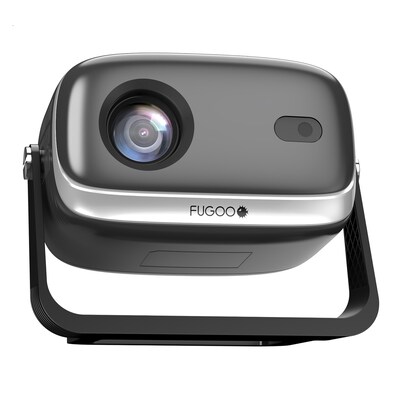 Fugoo Wireless 1080p Projector with 15.7" Bluetooth Soundbar, 120" Screen & Adjustable Tripod, Black (FPJ1080PS)