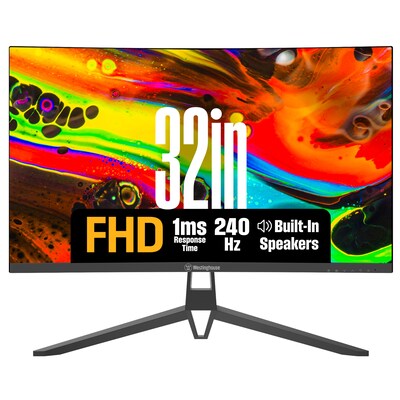 Westinghouse RX Series 32 Curved FHD 200Hz LED AMD FreeSync Gaming Monitor, Built-In Speakers, Black (WC32RX6250)