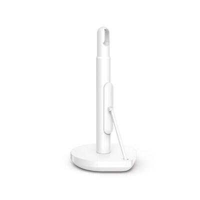 simplehuman Tension Arm Paper Towel Holder, White Steel (KT1205)