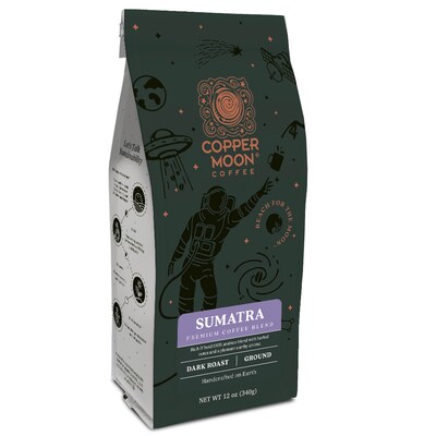 Copper Moon Sumatra Ground Coffee, Dark Roast, 12 Oz. (205113-BAG)