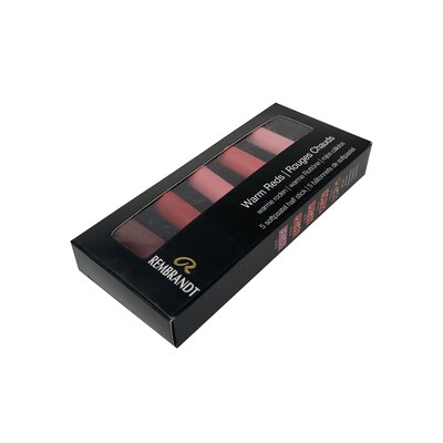 Rembrandt Soft Pastels Micro Sets, Warm Reds, 5/Set, 3 Sets/Bundle (RBX31820504-3)