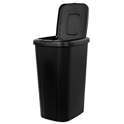 Hefty 13-Gallon Touch Top Trash Can in Black 2 Pack (2166HFTCOM075)