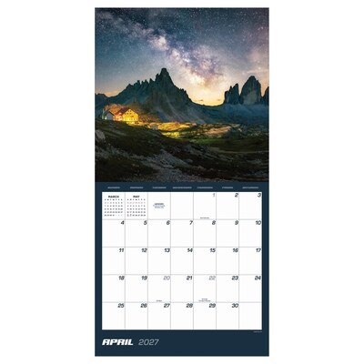 2027 TF Publishing Stargazing 12" x 12" Monthly Wall Calendar, Multicolored (27-1027)