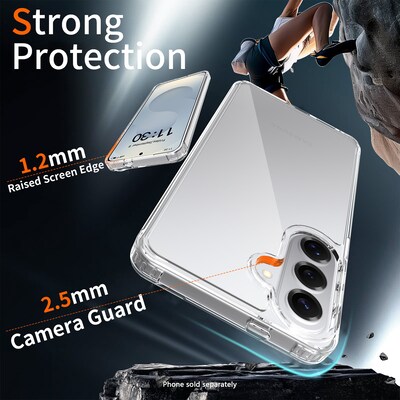 SaharaCase Venture Series Phone Case for Samsung Galaxy S26+, Shock Absorbing, Clear (CP01126)