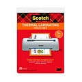 Scotch Thermal Laminating Pouches, Letter Size, 3 Mil, 20/Pack (TP3854-20)