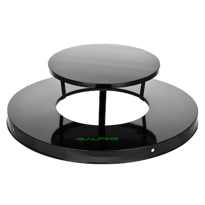 Alpine Industries Rain Bonnet Lid, 38 Gallon, Round, Black (ALP479-38-A-MKTCOPY)