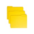 Smead File Folder, 1/3-Cut Tab, Letter Size, Yellow, 100/Box (12934)