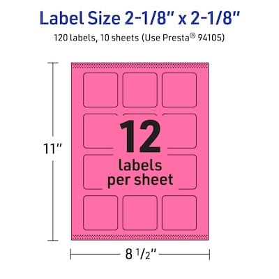 Avery Hemp Arched Laser/Inkjet Multipurpose Labels, 3" x 2-1/4", Off-White (720/Box)