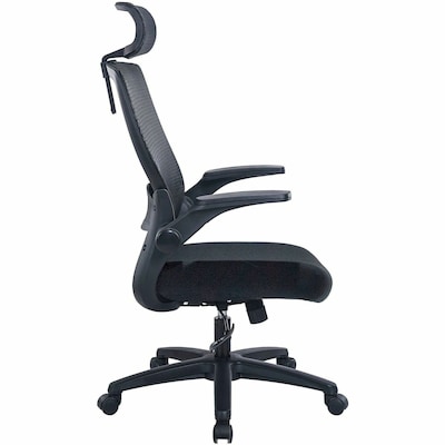 Lorell Lanser Mesh Swivel Executive Chair, Black (LLR63210)