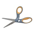 Westcott Titanium Bonded 8 Titanium Heavy Duty General Purpose Scissor, Sharp Tip, Gray/Yellow (137