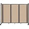 Versare The Room Divider 360 Freestanding Folding Portable Partition, 82H x 102W, Beige Fabric (11