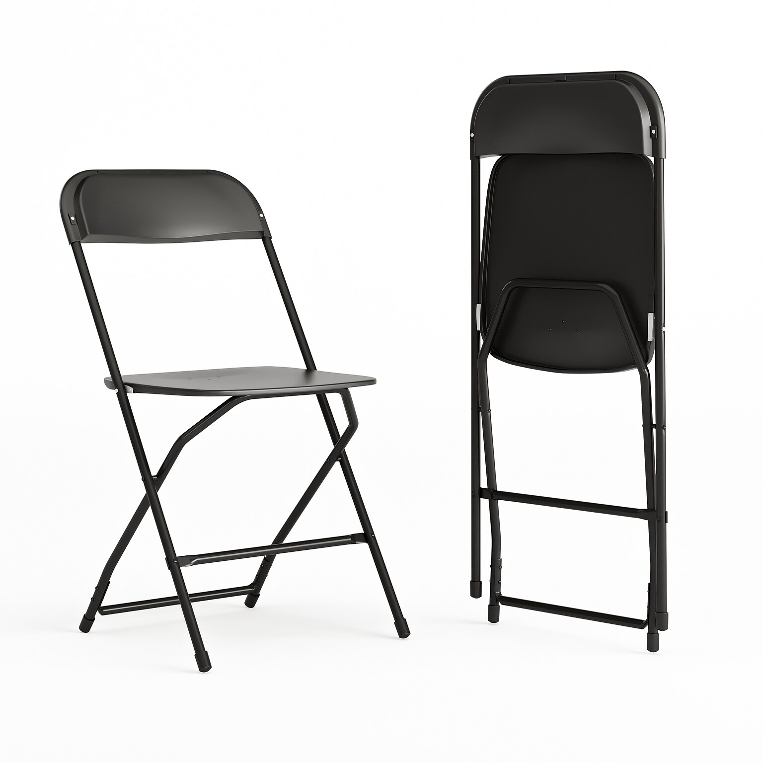 Flash Furniture HERCULES Series Plastic Banquet/Reception Chair, Black, 2/Pack (2LEL3BLACK)