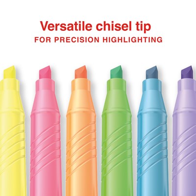 Staples Hype Stick Highlighter, Chisel Tip, Assorted, 12/Pack (ST62944)