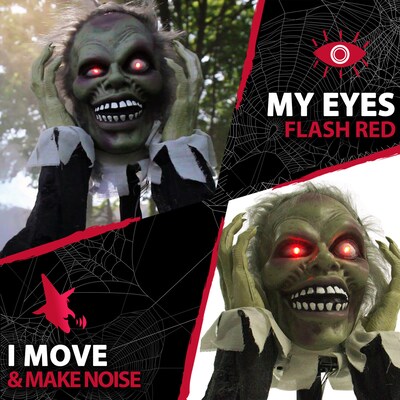 Haunted Hill Farm Animatronic Groundbreaker Zombie (HHFJZOMB-1LSA)