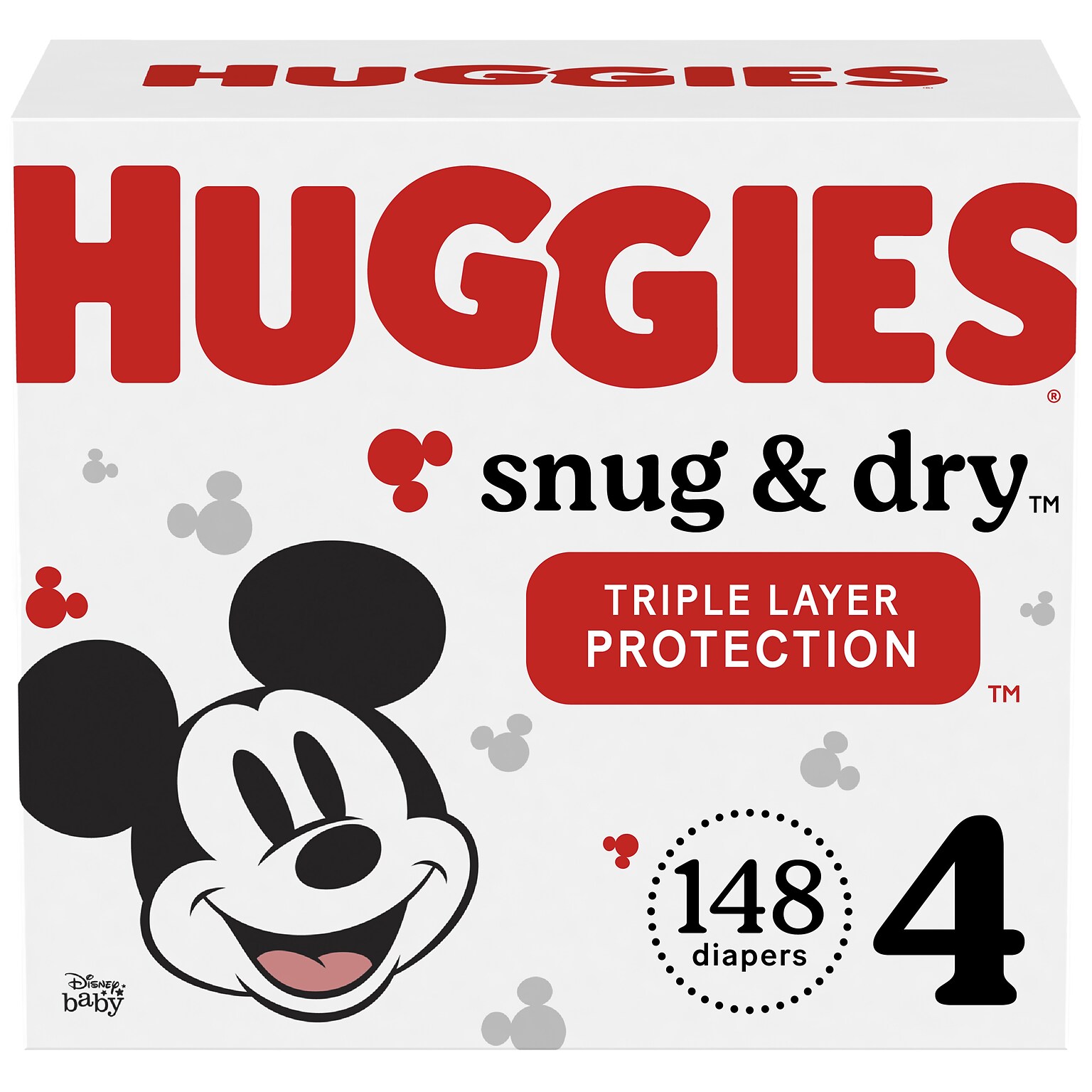 Huggies Snug & Dry Diapers, Size 4, 148 Count (51518)