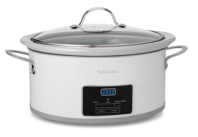 Betty Crocker 6-Qt Slow Cooker, White (BC-4587W)