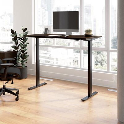 Bush Business Furniture Move 60 Series 60W Electric Height Adjustable Standing Desk, Mocha Cherry (