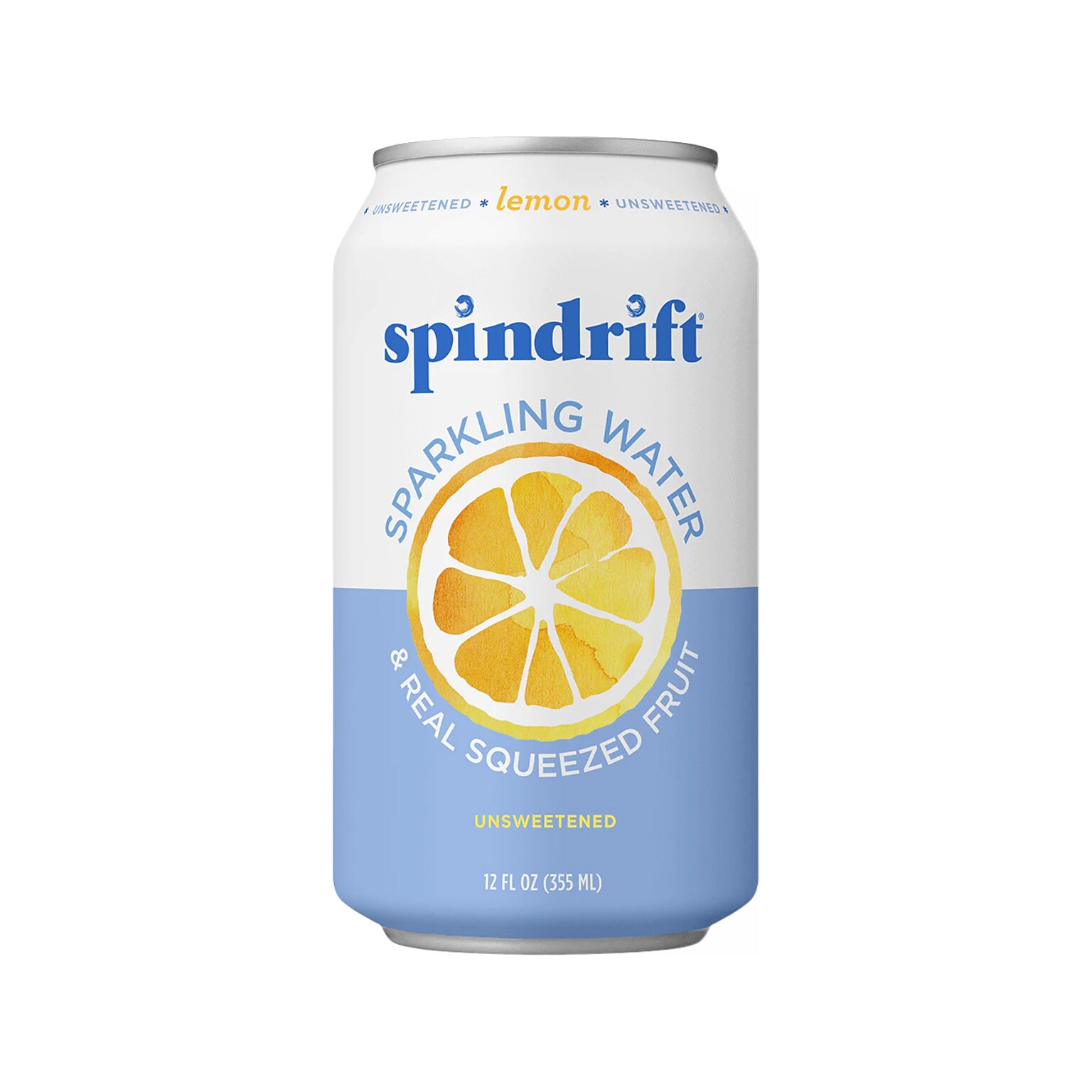 Spindrift Lemon Flavored Sparkling Water, 12 oz., 24 Cans/Carton (0-4108-0004)