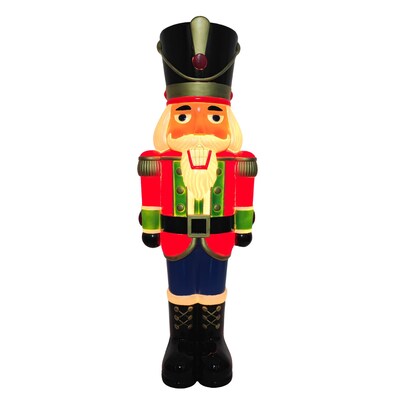 Fraser Hill Farm 40” Nutcracker Soldier Christmas Blow Mold (FFBM-1NUT-MLT)