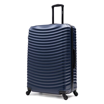 DUKAP Adly 33.27 Hardside Suitcase, 4-Wheeled Spinner, TSA Checkpoint Friendly, Blue (DKADL00XL-BLU)